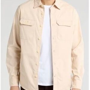 Denim & Flower Men's Beige Shirt Jacket